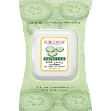 Facial Cleansing Towelettes with Cucumber &amp; Sage 